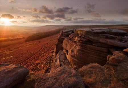 Beautiful View - mountains, sky, sunset, beautiful view