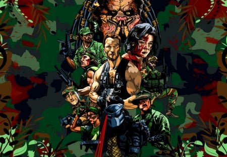 Predator - arnold, movie, jungle, predator