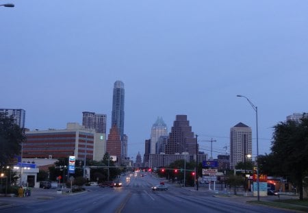 Downtown Austin - congress, austin, texas, buildings