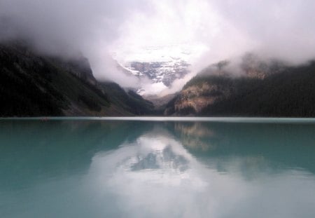 LAGO  LOUISE - agua, nuven, lago, montanha, azul, natureza