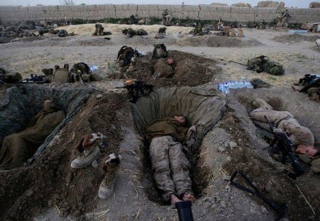 Resting - marines, usmc, sleeping, recon