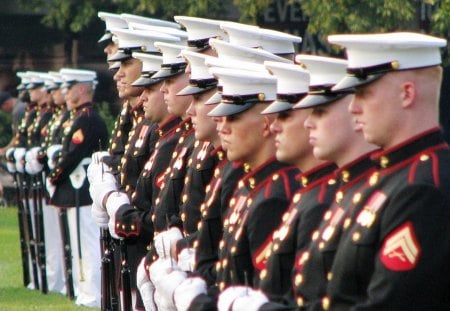 Marines Together - usmc, marine corps, marines, troops