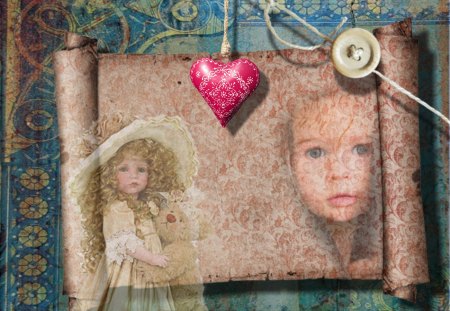 MEMORIES - ghost, vintage, victorian, heart, steampunk