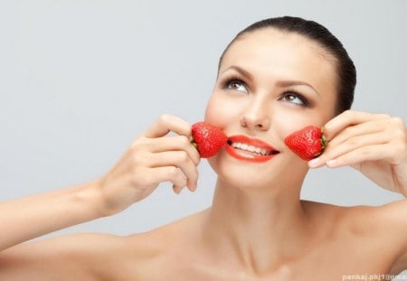 Strawberry Cheeks. - nice, of, at, a