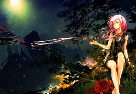 Guilty Crown - lonely, sit, sad, wait