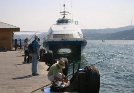 Fishing In Istanbul. - to, seem, the, be