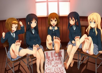 K-on Girls!! - girls, anime, cute, feat, together, friends