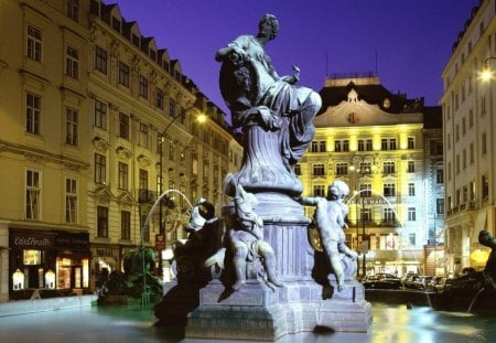 Donnerbrunnen Fountain, Austria. - picture, nice, of, a