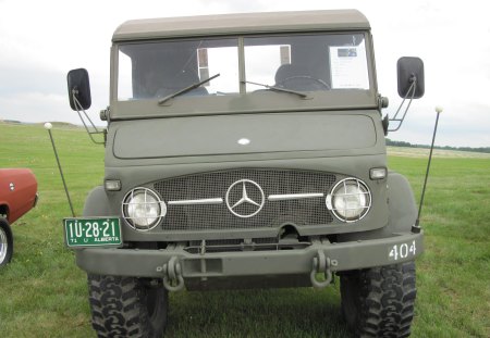 1971 Mercedez Benz truck - truck, black, tires, mercedez, green, photography