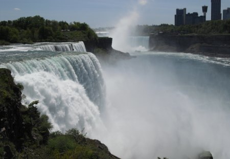 Niagara Falls - niagara falls, canyon, waterfall, niagara, waterfalls