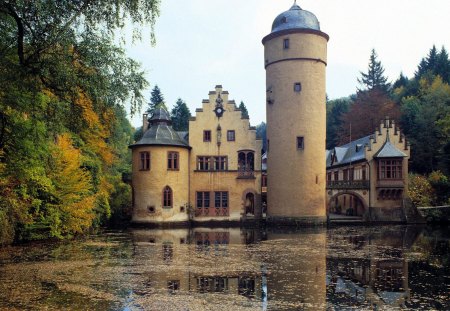 German Building - german, water, ancient, building