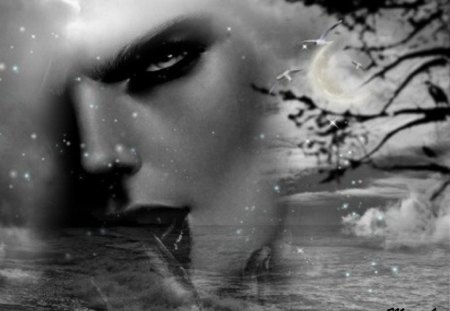 dark vamp - vampire, abstract, fantasy, gothic, dark