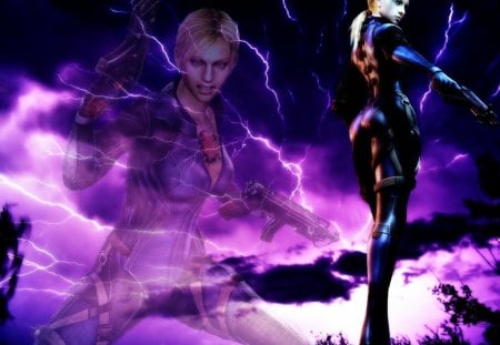 Battlesuit Storm - lightning, valentine, jill, storm