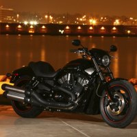 Harley Davidson At Night