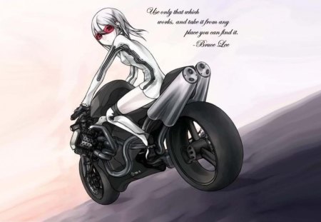 Zantetsuken - girls, anime, racer, shibusa, motorcycles