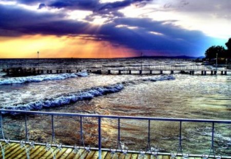 pier turkey - turkey, hdr, clouds