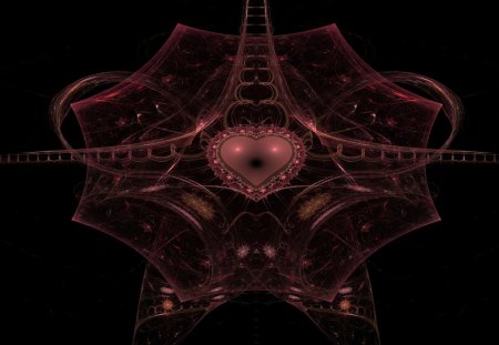 Infinite Love - fractal, art, 2d, abstract, heart