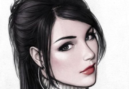 Jinny - pretty, girl, eyes, beauty, lovely, jinny, hair, cg, style, lips, fantasy, gorgeous, face