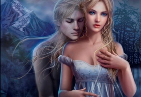 Till death do us part - pretty, hot, girl, eyes, beauty, lovely, love, hair, cg, lips, fantasy, gorgeous, face, sexy, lovers