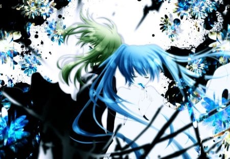 Miku & Gumi - anime, girl, beauty, gumi, volc, miku, classic, new, wall