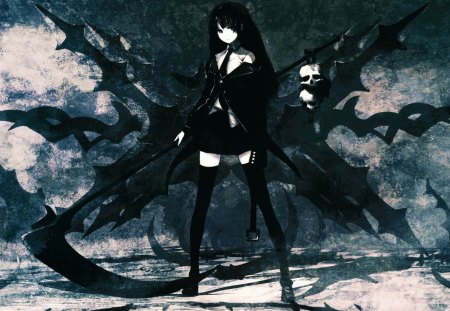 Dead Master - goth, anime, girl, black