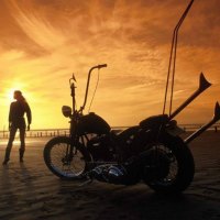 Hot Chick & A Harley