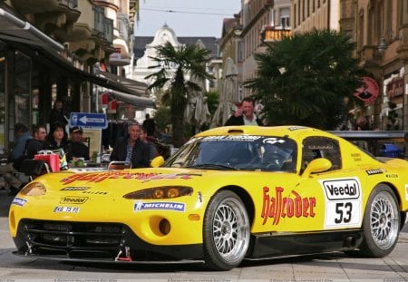 Dodge Viper 24hr Le Mann race car - 21, 2012, car, yellow, picture, dodge, 06, viper