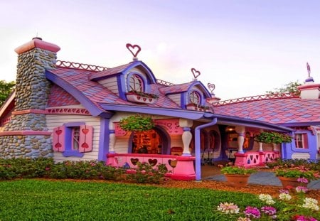 Fancy home - artistic, house, colorful, beauty, home