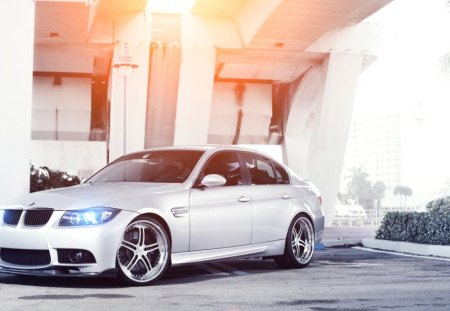 BMW - tuned, germany, white, car, bmw