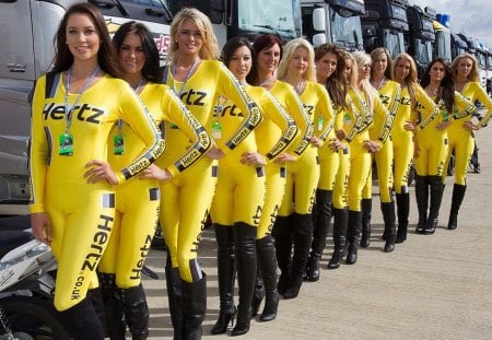 Queueing To See Jerry - moto, silverstone, models, gp