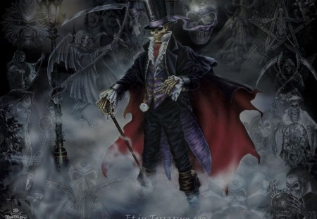 ALCHEMY GOTH - hat, top, wallpaper, cape, gothic