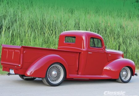 Twist Of Fate - custom wheels, ford, red, classic