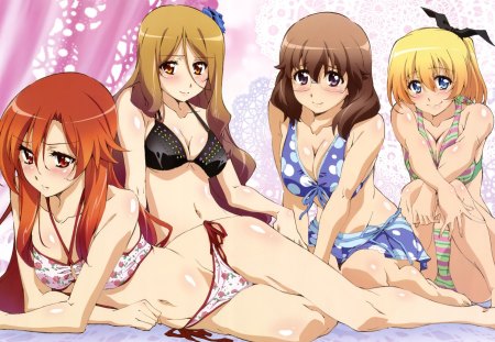 sexy ladies - quele sellier, lisara restole, hot, mina ookura, iria fukumune, dakara boku wa h ga dekinai, sexy