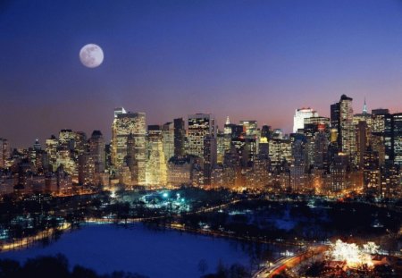 Moon Over Manhattan