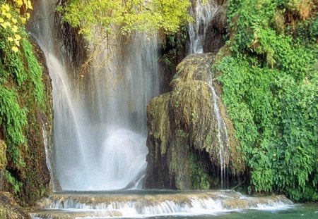 Beautiful Waterfall.... - seagull, paradise, britney spears, hammock