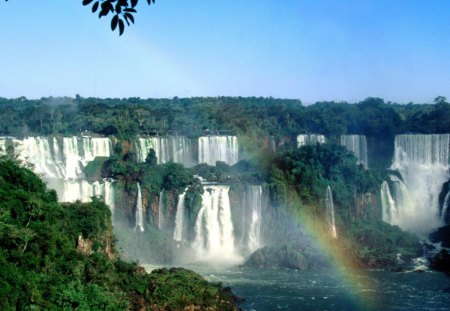 WATERFALL AND RAINBOW AWSOME...!!! - seagull, paradise, britney spears, hammock