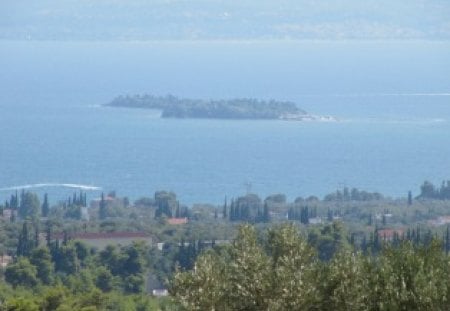 we see blue - island, seas, greece, sun