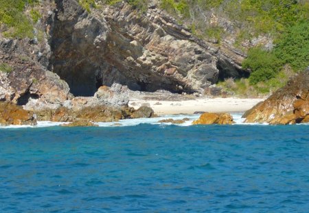 Amazing Rock Cliff - nature, oceans, cliffs, rocks