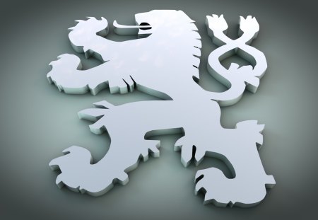 Lion logo - cg, cinema 4d, logo, hd, lion, 3d