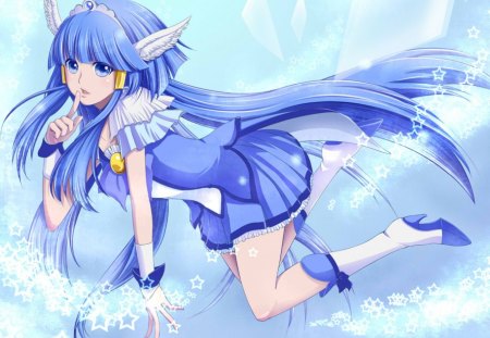 Reika Aoki - reika aoki, anime, skirt, girl, long hair