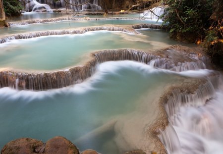 CACHOEIRAS - agua, cachoeira, natureza, lago, azul