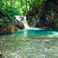 River with Waterfall