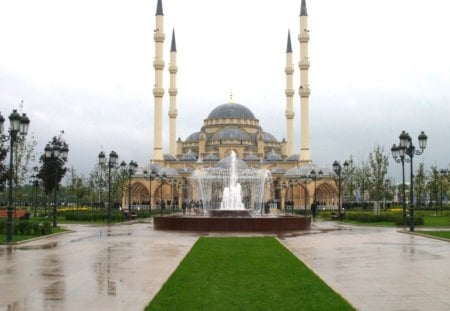 Chechnya Grozny  a mosque - a, chechnya, grozny, mosque