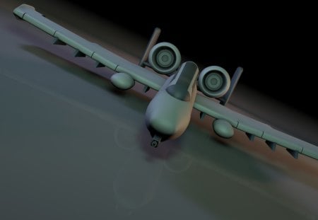 A10 - airplane, aircaraft, cg, hd, 3d, thunderbolt, a10