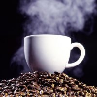 STEAMING COFFEE