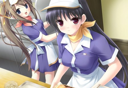 Miyazawa Midori & Segawa Rikako - girls, anime, segawa rikako, miyazawa midori, uniform