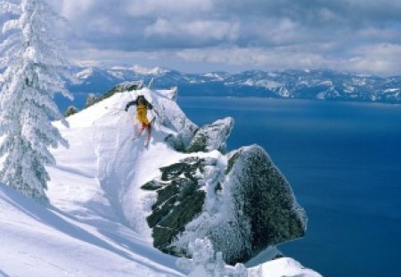 ski - snow, ski, man, mountain