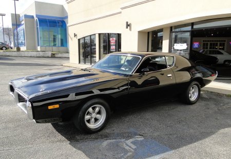 1972 Dodge Charger - 1972, dodge, antique, black, charger, car, muscle, vintage, classic, old, 72