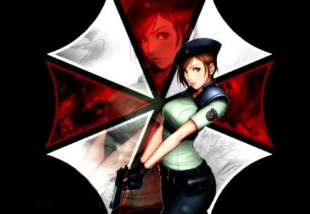 Jill Valentine Reflection - evil, resident, jill, umbrella