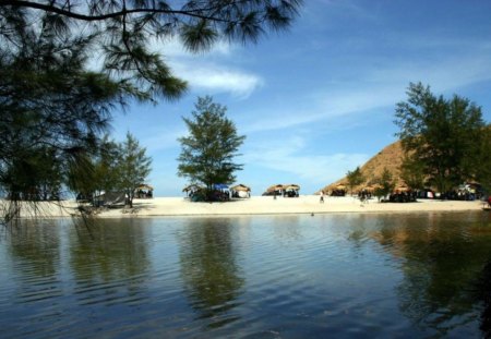 Calm Beach. - picture, nice, a, very